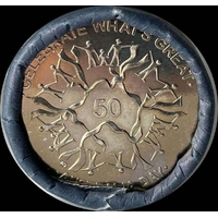 2010 50 Cent Mint Roll Australia Day Tails / Tails