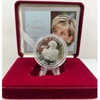 Alderney 2007 Silver 5 Pound Proof - Legacy Lady Diana