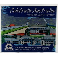 2010 Silver 1 Ounce Proof Coin Celebrate Australia - Australian Capital Territory