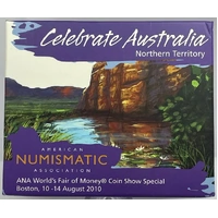 2010 Silver 1 Ounce Proof Coin Celebrate Australia - Northern Territory
