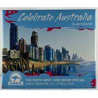 2010 Silver 1 Ounce Proof Coin Celebrate Australia - Queensland