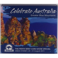 2011 Silver 1 Ounce Proof Coins Celebrate Australia Greater Blue Mountains