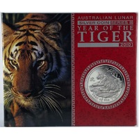 2010 Silver 1oz Silver Proof Coin Lunar - Year of the Tiger