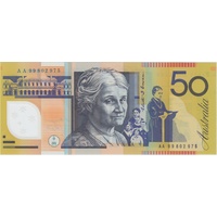 1999 $50 Note AA99 First Prefix Macfarlane/Evans R518cF Uncirculated