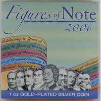 2006 Silver 1oz Proof Coin Figures of Note - 1 Dollar