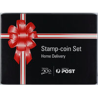 2009 Silver 1/2oz Proof Coin Home Delivery Stamp-Coin Set