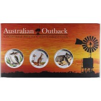 2012 Silver 1/2oz Proof 3 Coin Set Outback Coloured Coin Collection