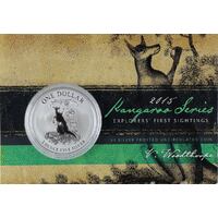 2015 Silver 1 Dollar Coin Explorers First Sightings - V Woodthorpe