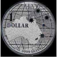 2020 Silver 1 Ounce Coin Beneath Southern Sky