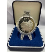 Bermuda 1985 Silver 1 Dollar KM# 43a 