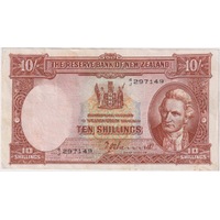 New Zealand 1940 10 Shillings P# 158 Extremely Fine