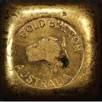 Gold Bullion Australia 1ozt Cast Gold Ingot 99.99% Pure