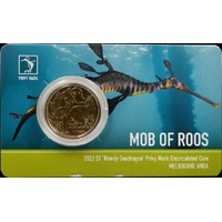 2022 1 Dollar Uncirculated Coin Melbourne ANDA Money Expo Weedy Seadragon Privy Mark