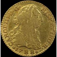 Spain 1788 Gold Escudo KM#434 good VF