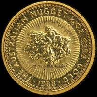 1988 Gold One Tenth Ounce Coin Little Hero Nugget