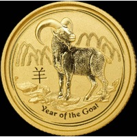 2015 Gold Lunar Tenth Ounce Specimen Coin Series II Goat