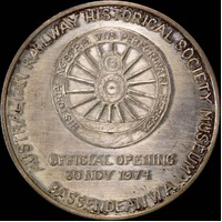 1974 Silver Medallion Australian Railway Historical Society Museum