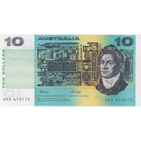 1992 $10 Note MRR Last Prefix Fraser/Cole Without PIL R313bL Uncirculated