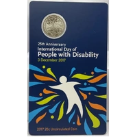 2017 20 Cent Uncirculated Coin Disability Day