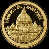 Andorra 2008 Gold 1 Diner St Peters Basilica