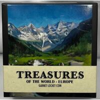 2013 Silver 1oz Proof Coin Treasures of the World - Europe Garnet