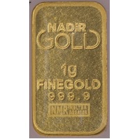 Nadir Fine Gold 1 gram Minted Ingot Gold Pebble Series