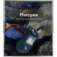 2014 Gold 2 Dollar Proof Coin Platypus