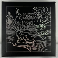 2023 Silver Lunar 1oz Coloured Proof Coin Series 3 Rabbit
