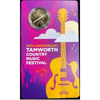 2022 50c Coin Gold Plated Uncirculated Tamworth Country Music