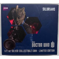Niue 2014 Silver 1 Dollar Proof Coin Dr Who Silurians