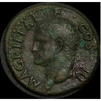 Ancient Rome (Imperial) 37-41AD Agrippa As RIC I 58 Neptune Very Fine