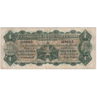 1923 One Pound Miller/Collins R23b about Fine