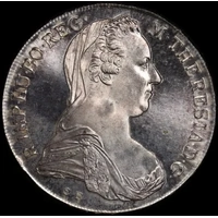 Austria 1780-X Silver Thaler KM# 1866.2 Uncirculated