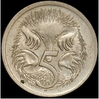 Australia 1972 5 Cent Coin Circulated