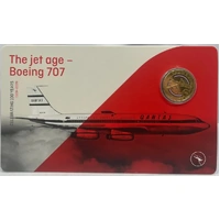 2020 1 Dollar Uncirculated Coin Qantas The Jet Age Boeing 707 Ex Set