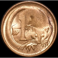 1966 1 Cent Coin Canberra Choice Uncirculated
