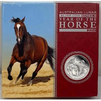 2014 Silver 5oz Proof Coin Lunar Year of the Horse