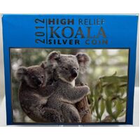 2012 Silver 1oz Proof Coin High Relief Koala