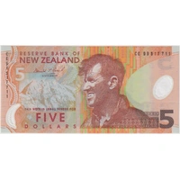 New Zealand 1999 5 Dollars P#185a Uncirculated