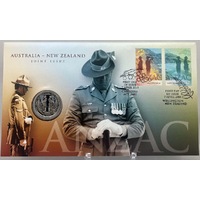 New Zealand 2015 50 Cent PNC ANZAC Centenary