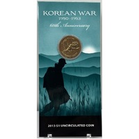 2013 1 Dollar Uncirculated Coin Korean War 60th Anniversary