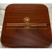 1999 Silver 1 Kilo Kookaburra US State Quarters Privy