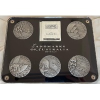 1994 Silver Medallion Set Landmarks of Australia