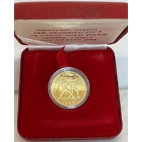 Samoa 1984 Gold 100 Tala KM# 60 LA Summer Olympics