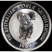 1989 Platinum Tenth Ounce Unc Coin Koala