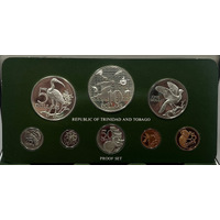1976 Republic of Trinidad and Tobago 9 Coin Proof Set