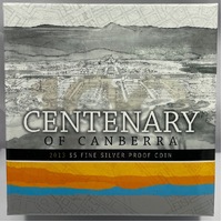 2013 5 Dollar Silver Proof Coin Centenary of Canberra