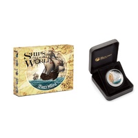 Tuvalu 2011 Silver 1 Dollar Proof Coin Ships That Changed the World Santa Maria