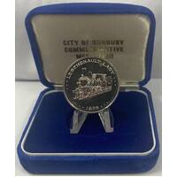 City of Bunbury Silver Medallion 1979 150 Years C#1979/34