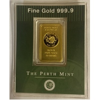 Perth Mint Fine Gold 10 Gram Minted Ingot